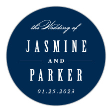 The Ribbon and Damask Sticker is the perfect finishing touch for this or any wedding invitation set.