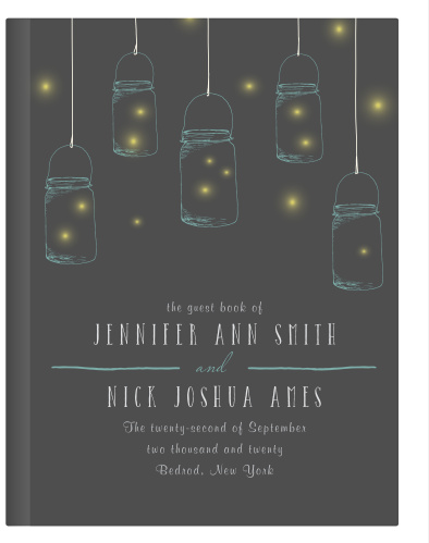 Mason Jars & Fireflies Guest Book