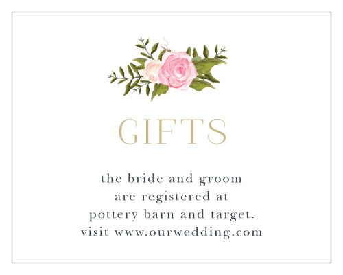 Floral Antlers Registry Cards