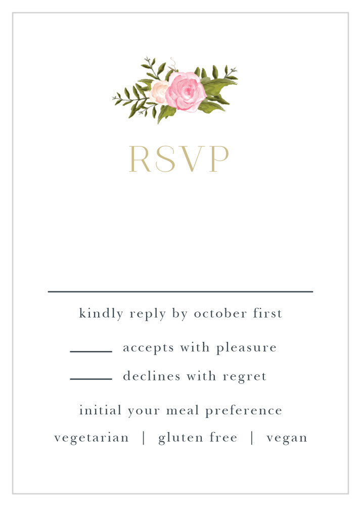 Floral Antlers Response Cards