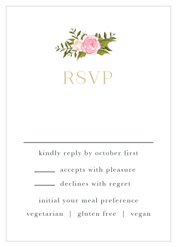 Floral Antlers Response Cards