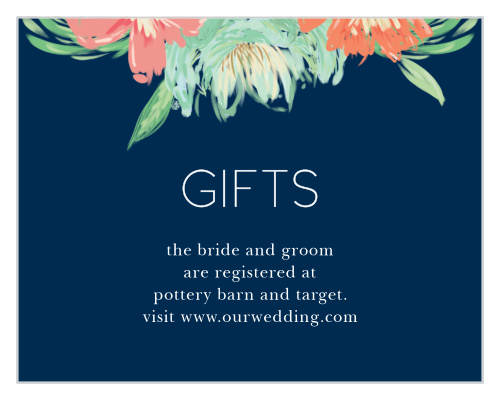 Tropical Blooms Registry Cards