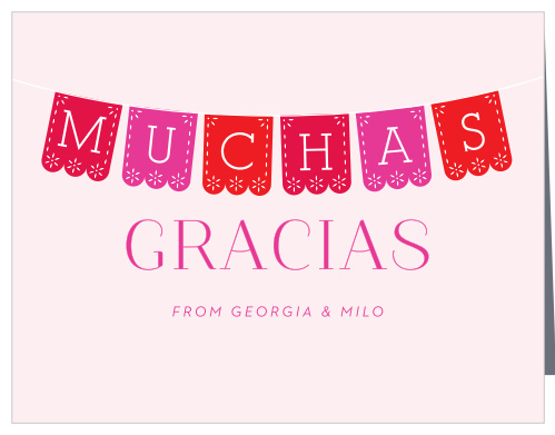 Papel Fiesta Baby Shower Thank You Cards