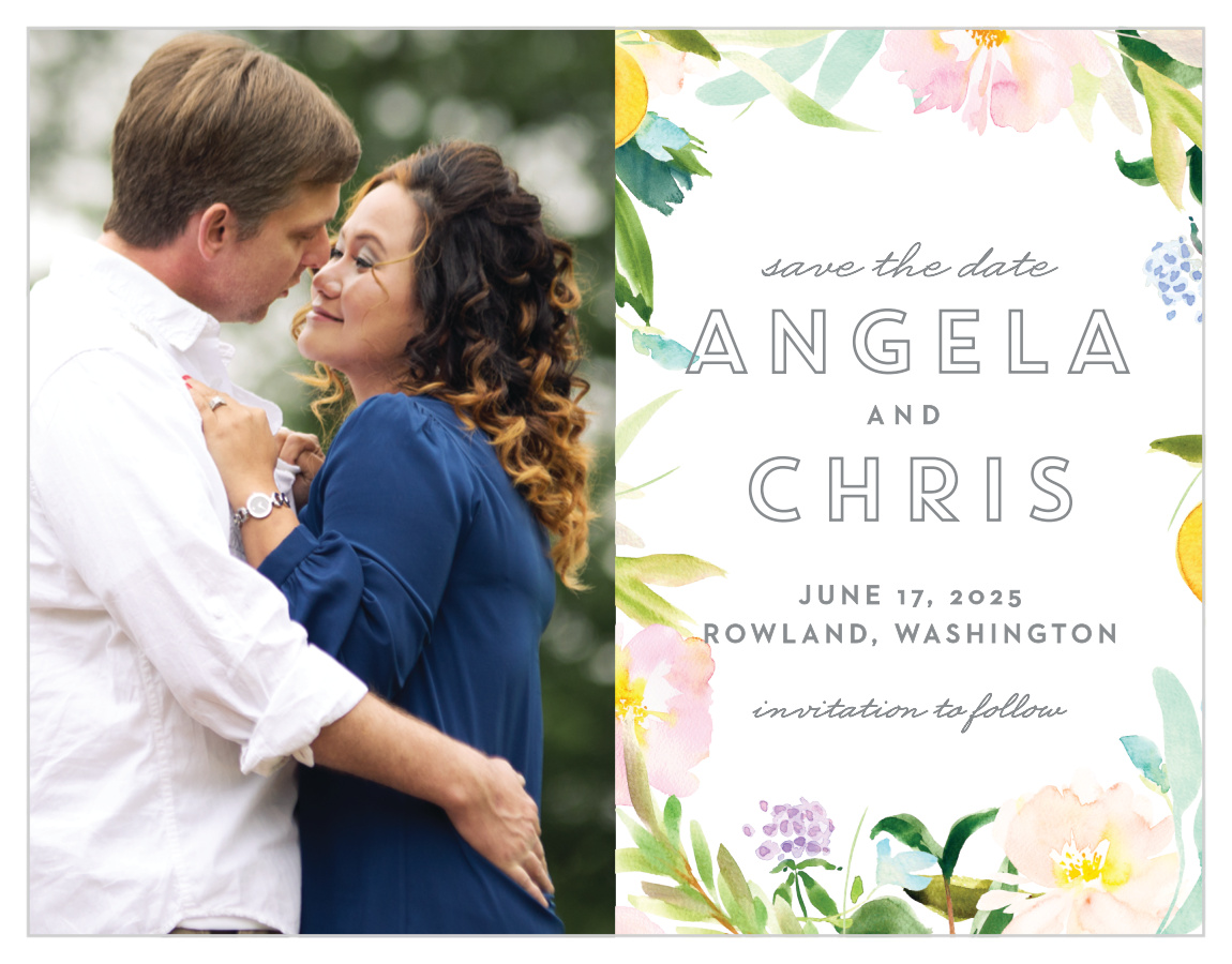 Summer Bouquet Save the Date Magnets