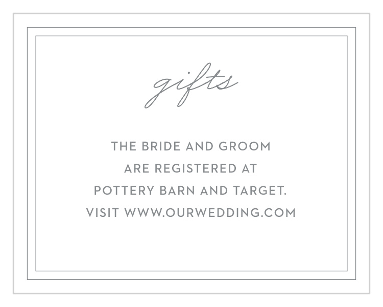 Summer Bouquet Registry Cards