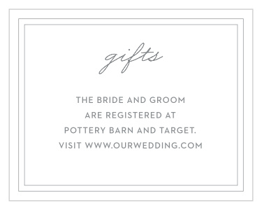 Summer Bouquet Registry Cards
