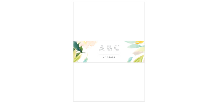 Summer Bouquet Wedding Belly Bands