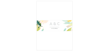 Summer Bouquet Wedding Belly Bands