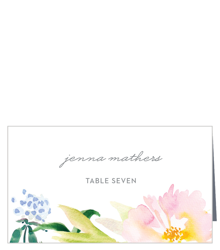 Summer Bouquet Place Cards