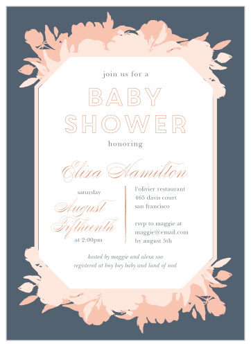 Our Pink Bouquet Birth Announcements are designed with your shower in mind. 