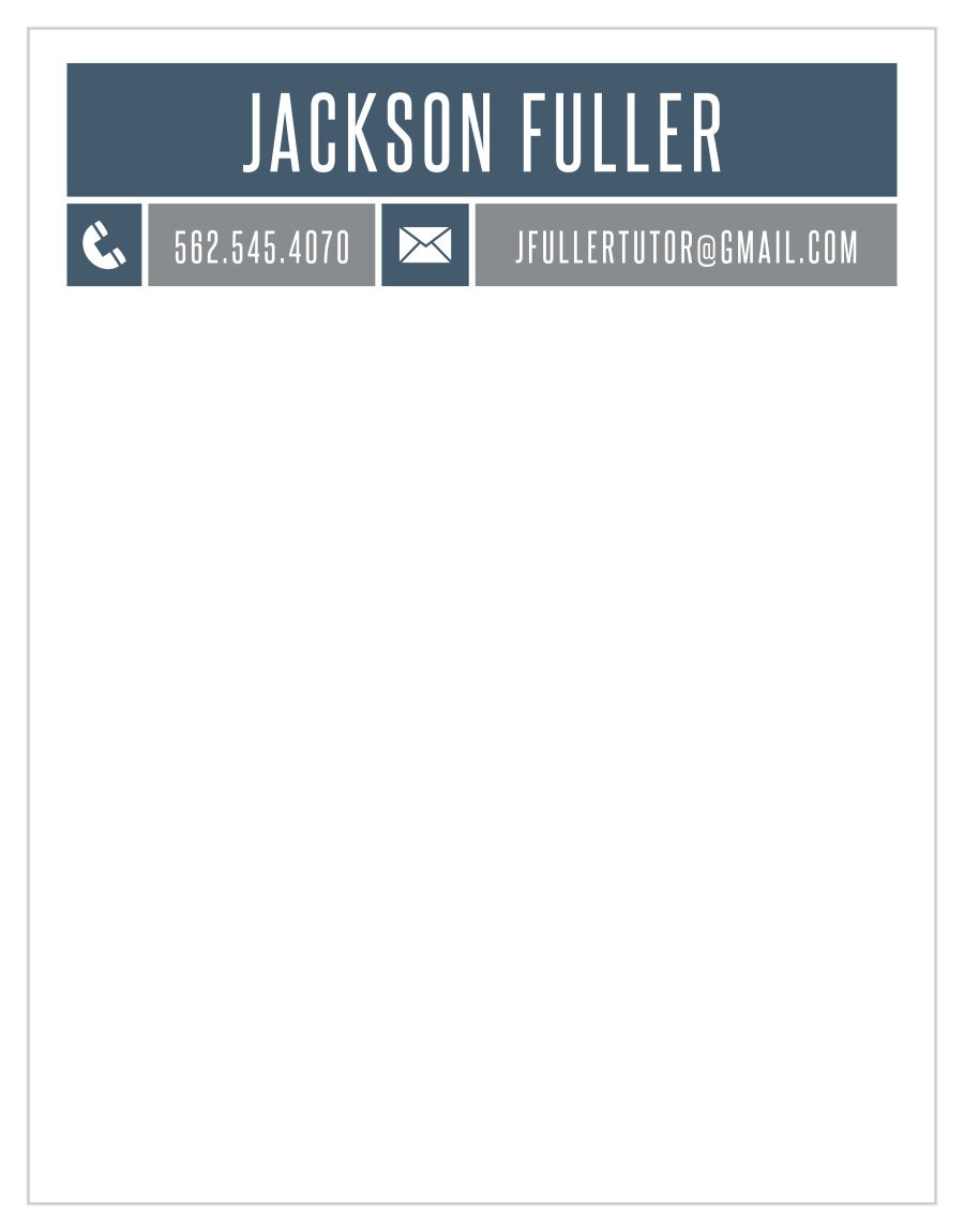 School Tutor Business Stationery