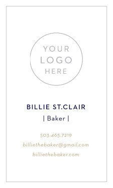 Customize our simple Cute Cakes Business Cards to warm the hearts of your future customers. 