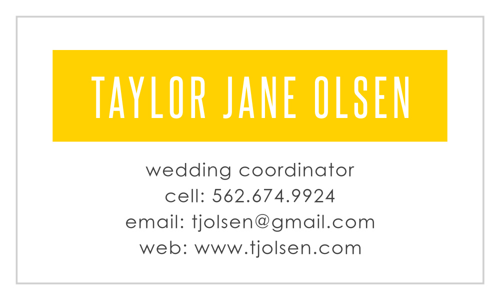 Bright Blogger Business Cards