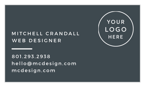 Our Modern Minimal Logo Business Cards are a surefire way to level up your networking game.