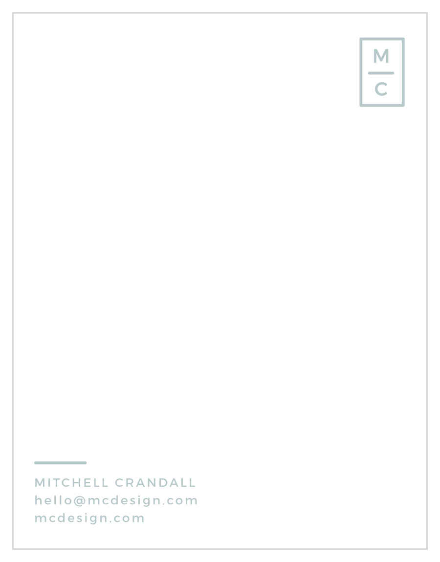 Modern Minimal Business Stationery