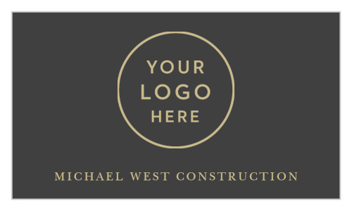 Our Construction Tools Business Cards utilize the tools of your trade to deliver a classic elegance- your business's initials are surrounded by those tools and encircled by a hearty ring in the same shining gold foil as the business name below, guaranteeing that your clients are left wanting more.