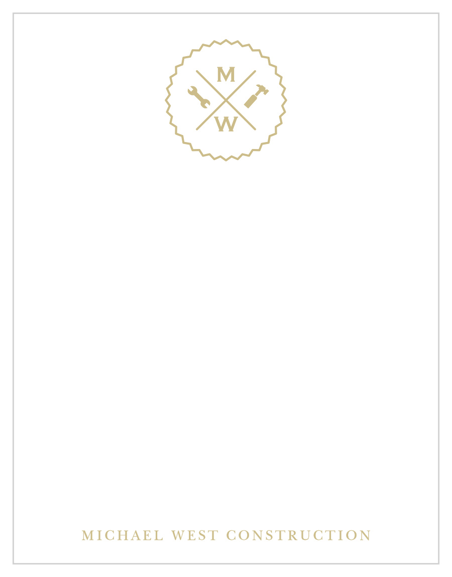Construction Tools Business Stationery