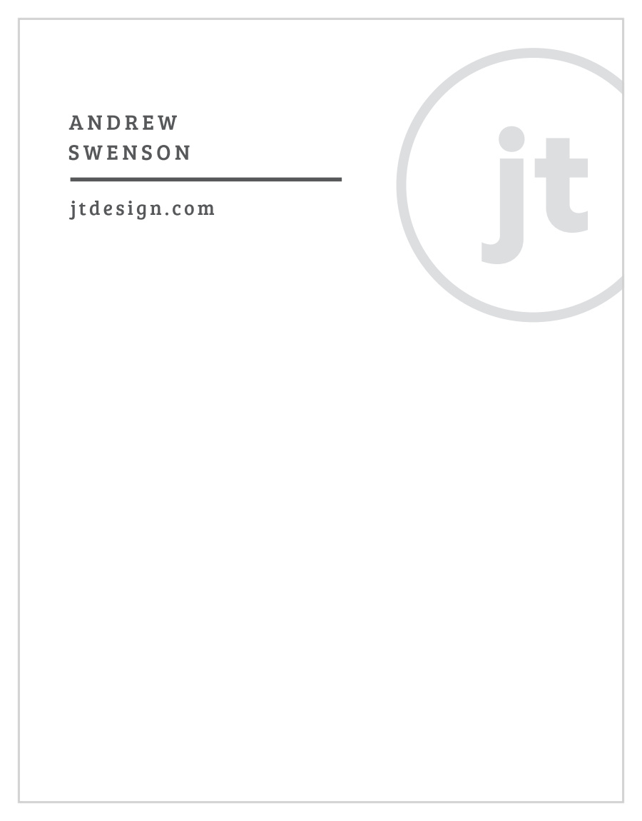 Engineer Monogram Business Stationery
