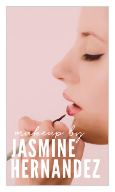 What better way to show off your makeup artistry skills than with our Makeup Artist Business Cards.