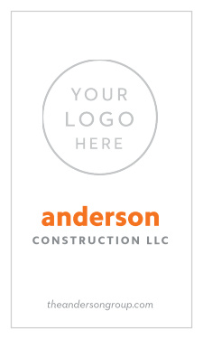 Our stunningly simple Building Contractor Logo Business Cards give your clients a glimpse of what could be, both in terms of their ideas and your own working relationship together.