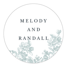 Create the perfect personalization for your invites with our Victorian Square Wedding Stickers. 