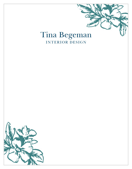 Designer Flowers Business Stationery