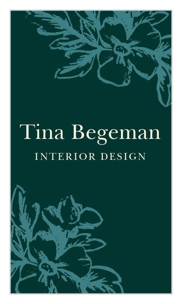 Designer Flowers Business Cards