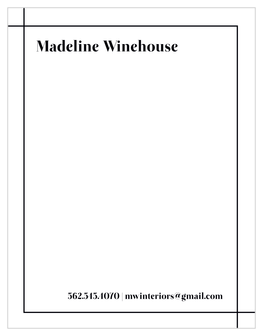 Interior Designer Business Stationery