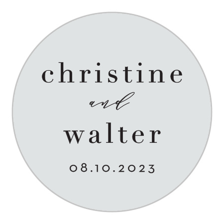 Cascading Photo Wedding Stickers