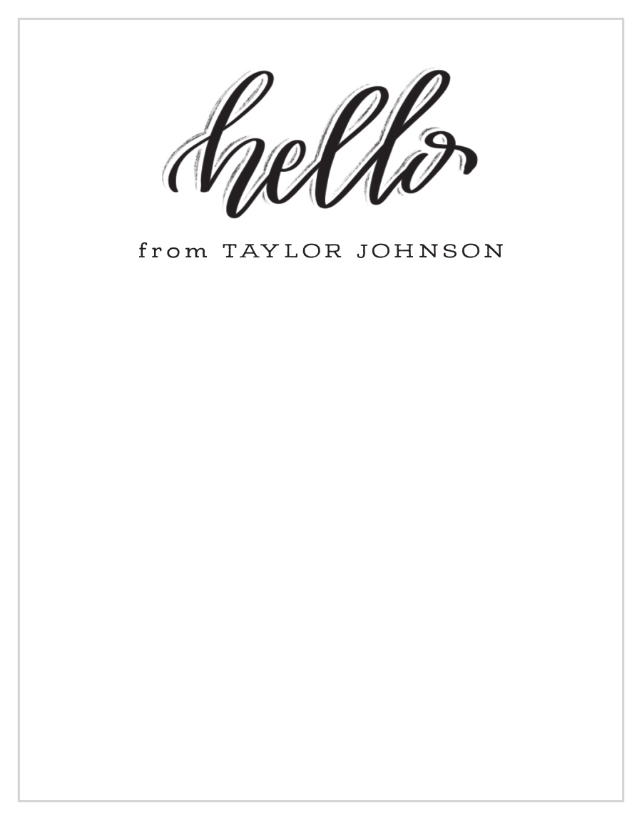 Creative Lettering Business Stationery