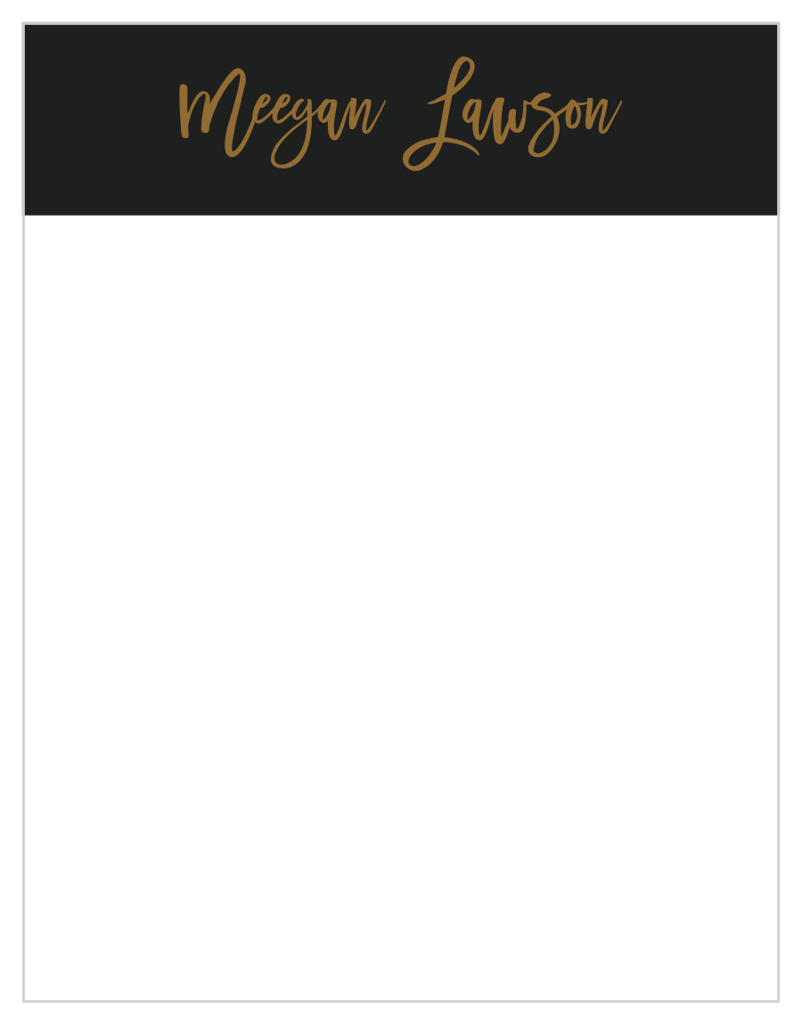 Black Script Business Stationery