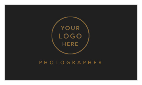Our Black Script Logo Business Cards offer your clientele a classic and elegant first impression of your business, with a focus on your company's logo.