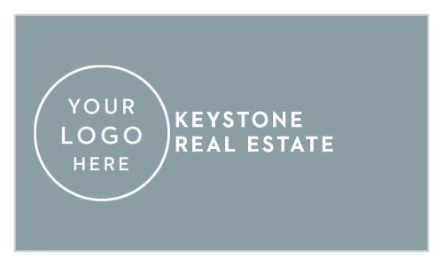 Design the front of the House & Home Logo Business Cards with your logo featuring a clean, modern look. 