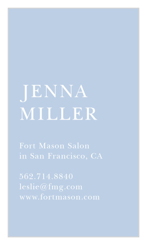 Our Basic Card Portrait Business Cards were designed for the minimalists.