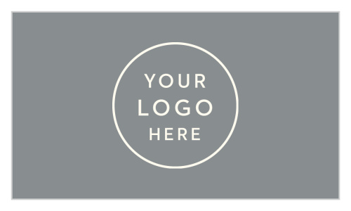 Our Landscape Layout Logo Business Cards feature a spot for your logo, atop a colored background.