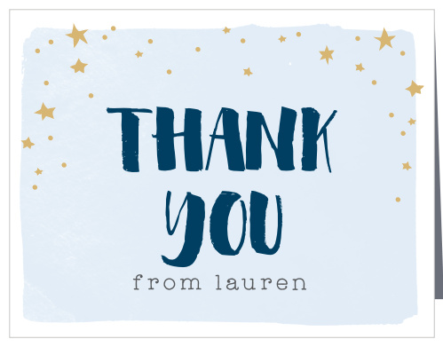 Our To The Moon Baby Shower Thank You Cards bring a level of love and appreciation as big as the night sky. 