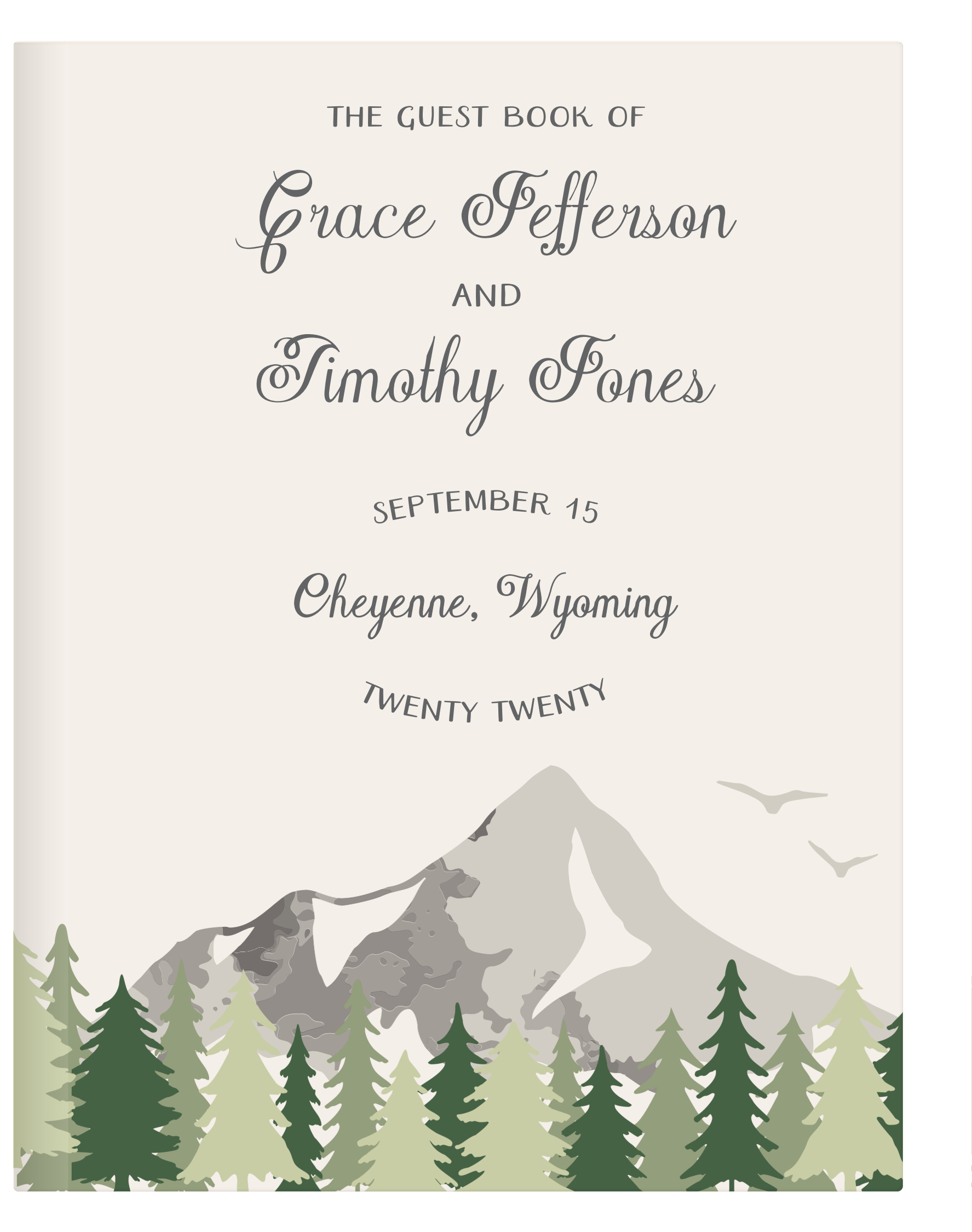 Forest Escape Guest Book