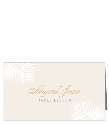 Palm Beach Place Cards