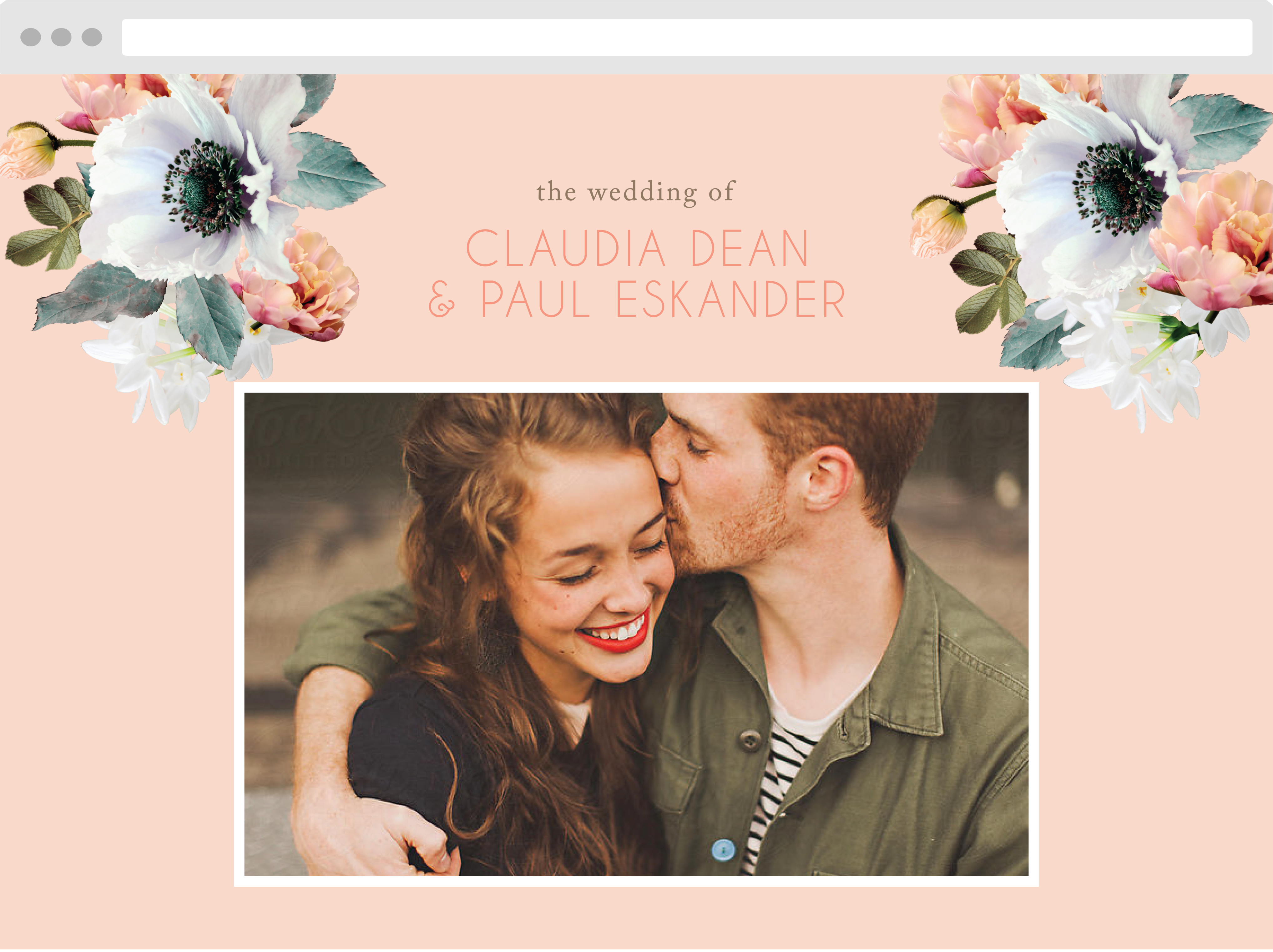 Dawn Flowers Wedding Website