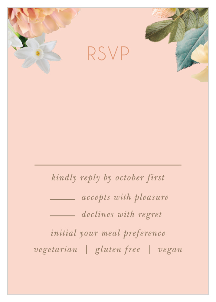Dawn Flowers Response Cards