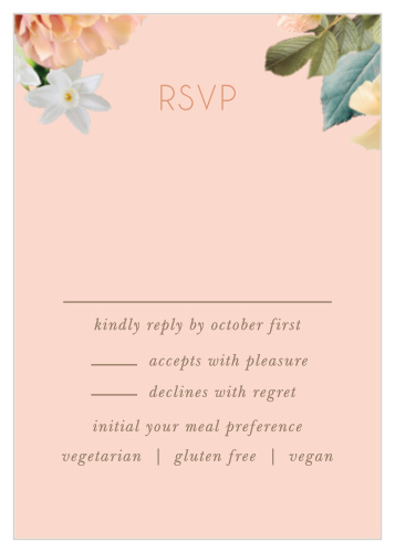 Dawn Flowers Response Cards