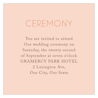 Dawn Flowers Ceremony Cards