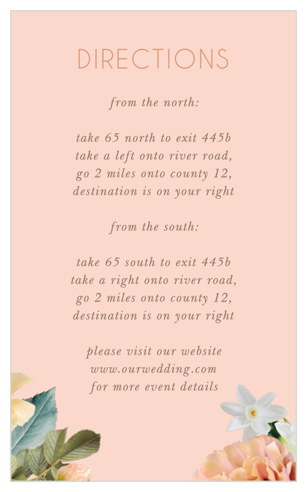 Dawn Flowers Direction Cards