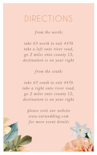 Dawn Flowers Direction Cards