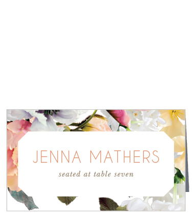 Dawn Flowers Place Cards