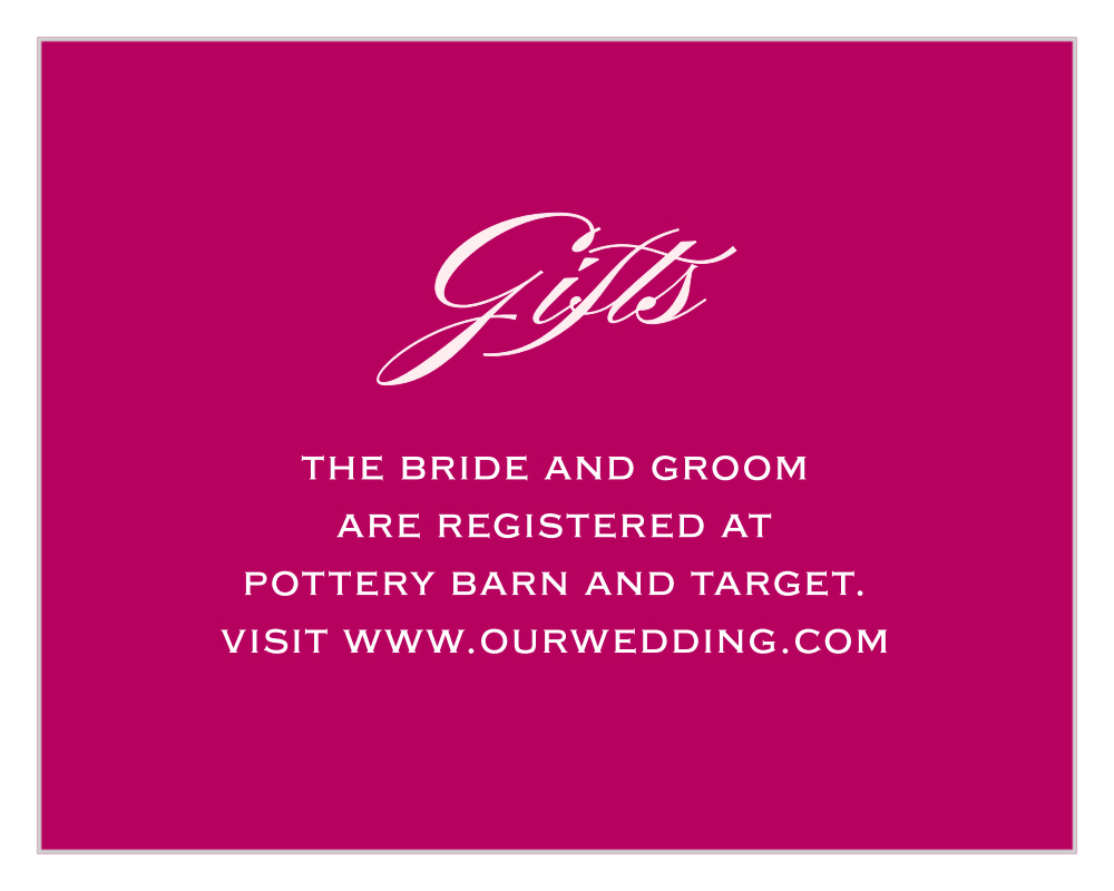 Fresh Cut Flowers Registry Cards