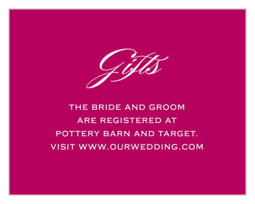 Fresh Cut Flowers Registry Cards