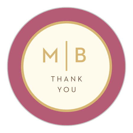 Geometric Perfection Wedding Stickers