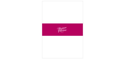 Give your wedding stationery an extra splash of energy with our Fresh Cut Flowers Wedding Belly Bands.