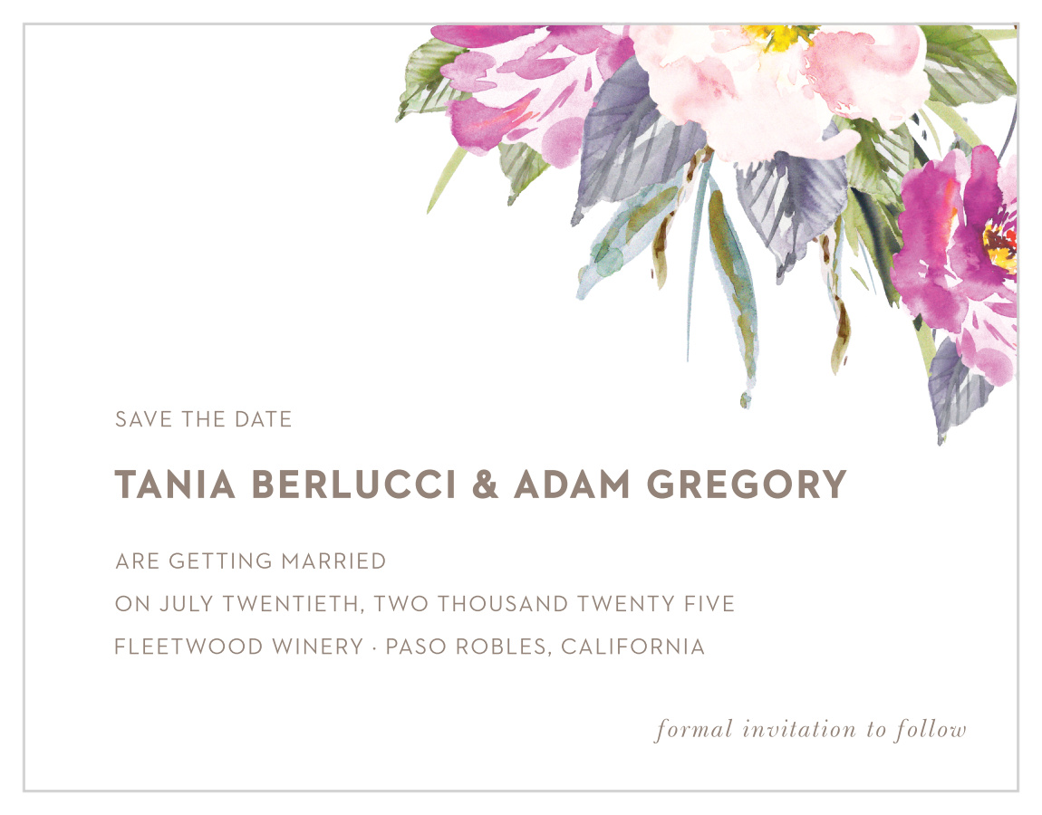 Simple Spring Save the Date Magnets